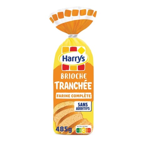 Harry's brioche tranchee farine complète sans additifs 485g