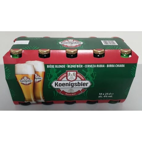 Koenigsbier bière blonde 10x25cl 4%vol