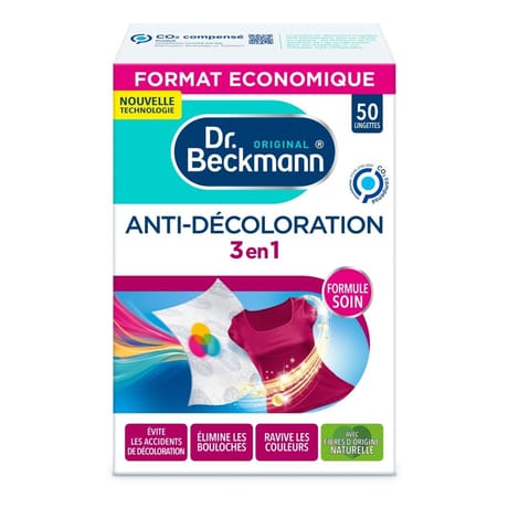 Dr beckmann lingettes anti-décoloration 3 en 1 x50