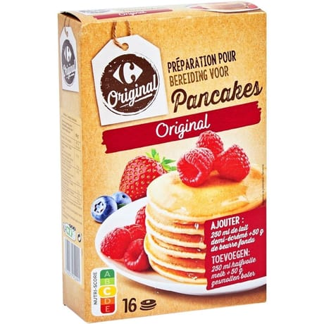 Carrefour original préparation pancakes 2 sachets de 175g