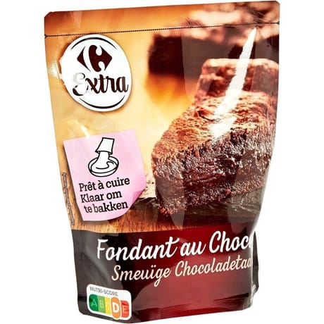 Carrefour extra préparation gâteau fondant au chocolat 500g