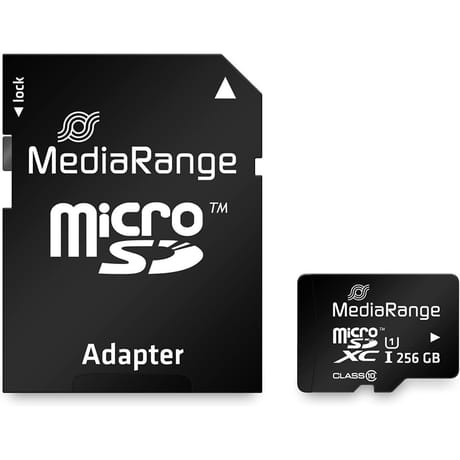 Media range carte micro SDXC 256go avec adaptateur SD MDR72658