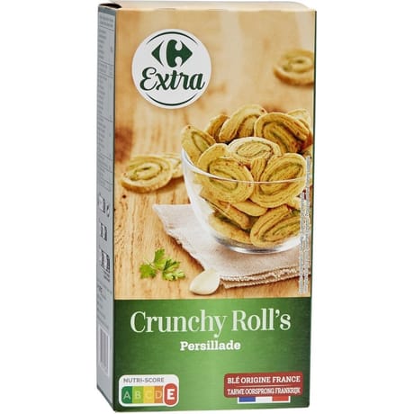 Carrefour extra biscuits feuilletés persillade 80g