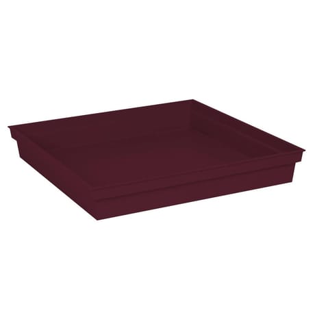 Soucoupe carre toscane 40 cm - bourgogne