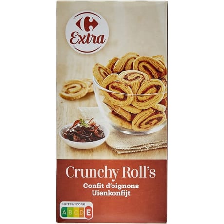 Carrefour extra biscuits confit d'oignons 80g