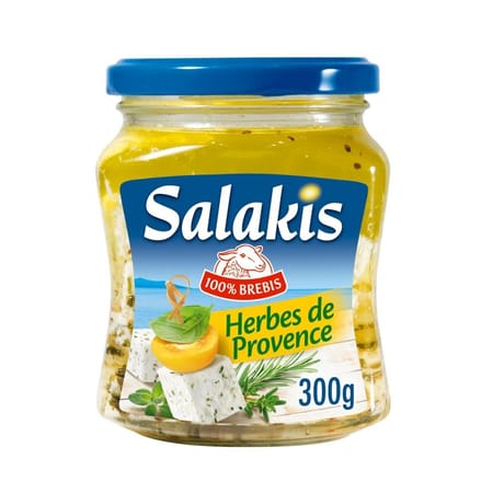 Salakis 100% dés de fromage au lait de brebis herbes de provence 25.8% 300g