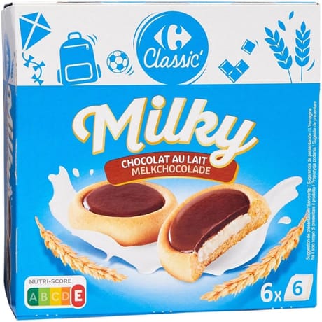 Carrefour classic' biscuits chocolat lait 225g