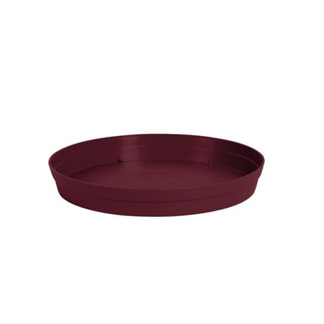Soucoupe toscane diam 28 cm - bourgogne