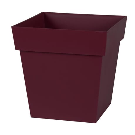 Pot toscane carre 32 cm 22l - bourgogne