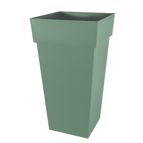 Pot carre xxl toscane dim. 44 x 44 x 80,5 cm 98l- vert laurier