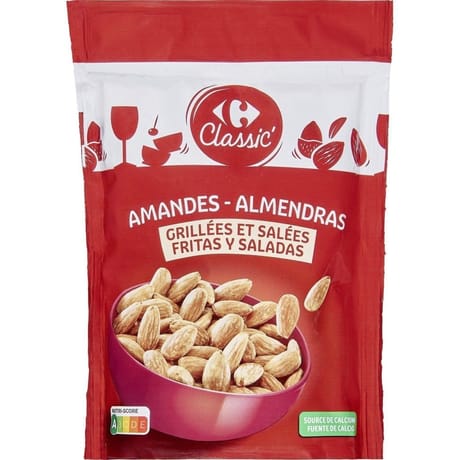 Carrefour classic' amandes grillées et salées 200g