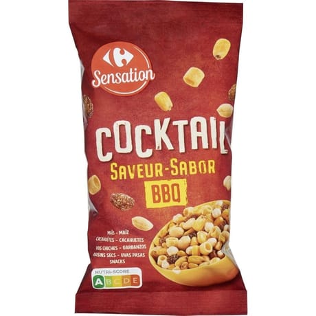 Carrefour sensation mélange cocktail saveur barbecue 200g