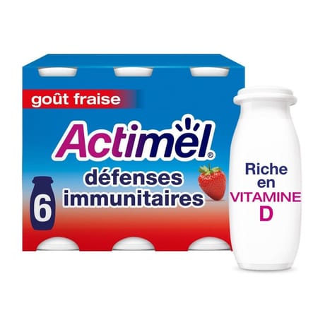 Actimel goût fraise 6x100g