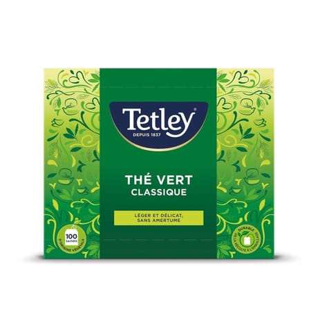 Tetley thé vert x100s - 150g