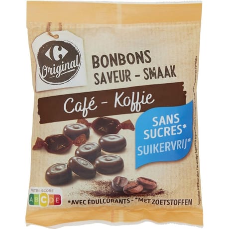 Carrefour original bonbons au café sans sucres -120g