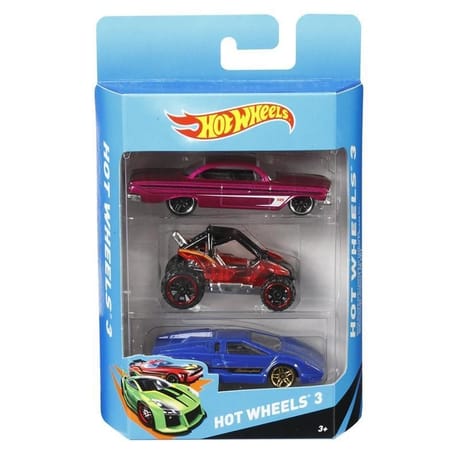 Pack 3 voitures hot-wheels