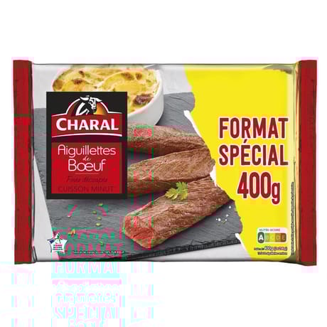 Aiguillettes de boeuf format spécial 400g Charal
