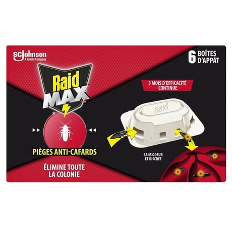 Raid max pièges anti-cafards