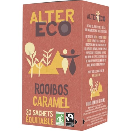 Alter Eco thé rooibos au caramel bio 40g
