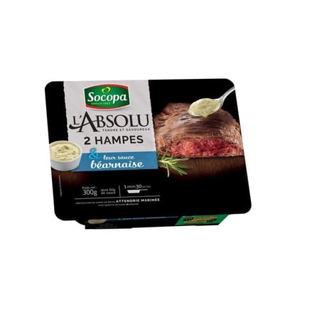 Hampes de boeuf marinées et leur sauce 150g x2 Socopa