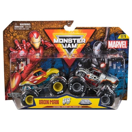 Pack de 2 véhicules Marvel die cast 1:64 monster jam