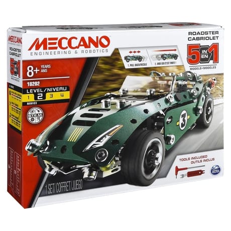 Cabriolet à rétro friction - 5 modèles Meccano