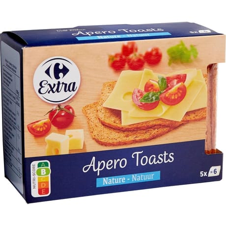 Carrefour extra apéro toasts nature 100g