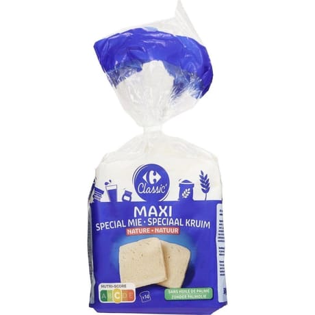 Carrefour classic' spécial mie nature 14 tranches 500g