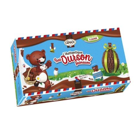 Cemoi panier ourson chocolat au lait guimauve - 135g