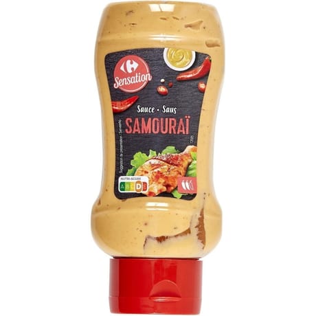Carrefour sensation sauce samouraï 340g