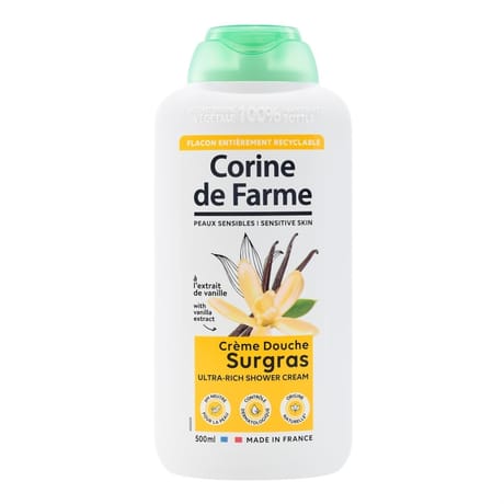Corine de farme douche soin surgras à l'extrait de vanille 500ml