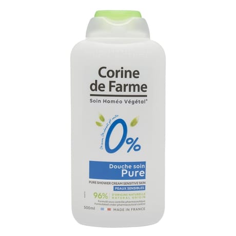 Corine de farme douche soin 0% pure peaux sensibles 500ml