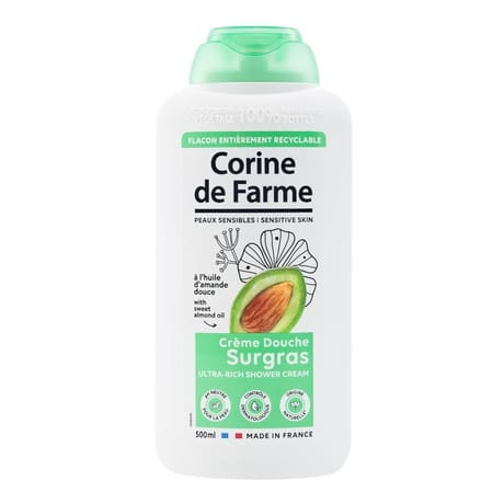 Corine de farme douche soin surgras à l'huile d'amande douce 500 ml