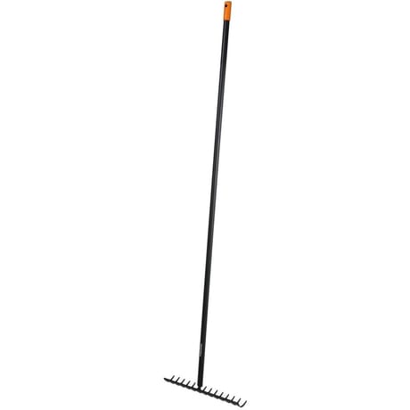 Rateau de jardin Solid 14 Dents courbes Manche métal