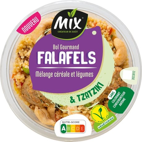 Mix buffet bol gourmand falafels tzatziki 250g