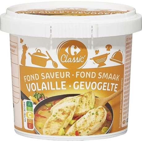 Carrefour classic' fond saveur volaille pot 110g