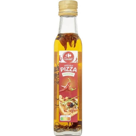 Carrefour huile pimentée spéciale pizza 25cl