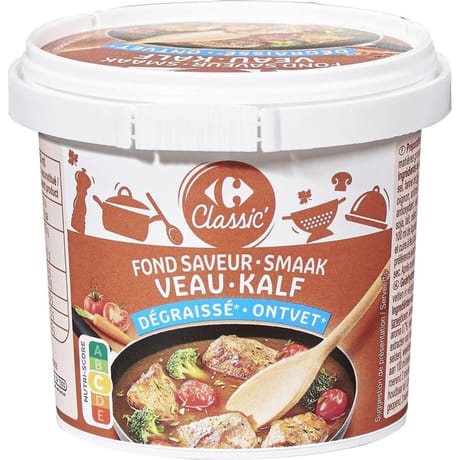 Carrefour classic' fond saveur veau dégraissé boîte 100g