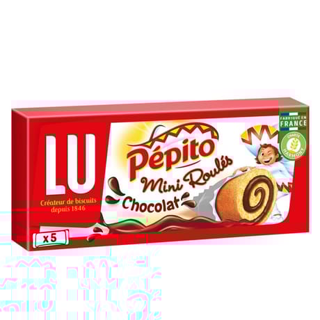 Pépito mini roulés chocolat x5 150g