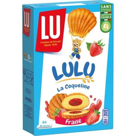 Lu coqueline fraise 165g