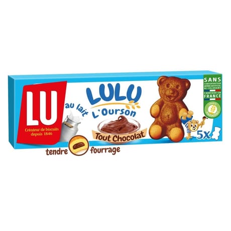 Lulu l'ourson gout tout chocolat x5 150g