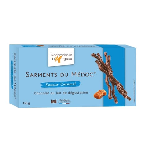 Etui sarment lait caramel 150g mademoiselle de Margaux