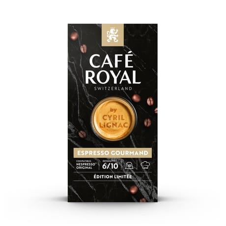 Café royal lignac dosette alu espresso gourmand x10 - 52g