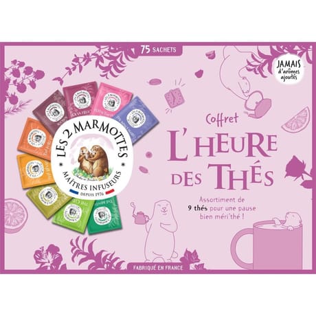 Les 2 marmottes coffret l'heure des thés 127g