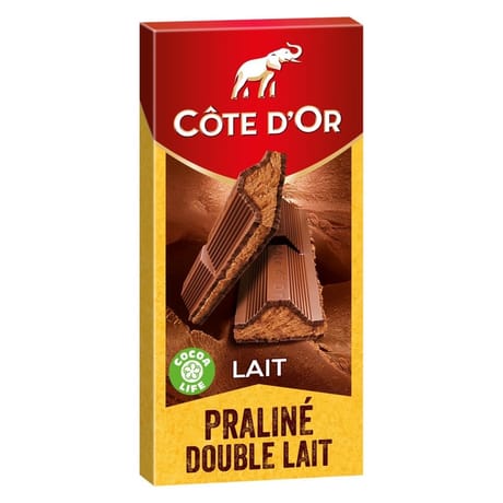 Côte d'or chocolat praliné fondant lait 200g