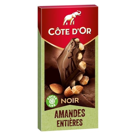 Côte d'or noir amandes entières 180g