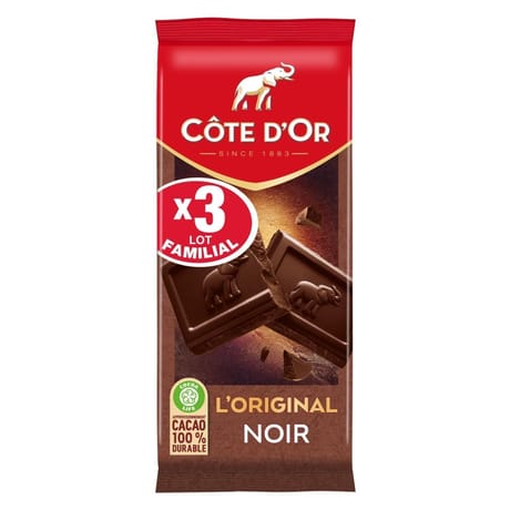Côte d'or l'original noir 3x100g