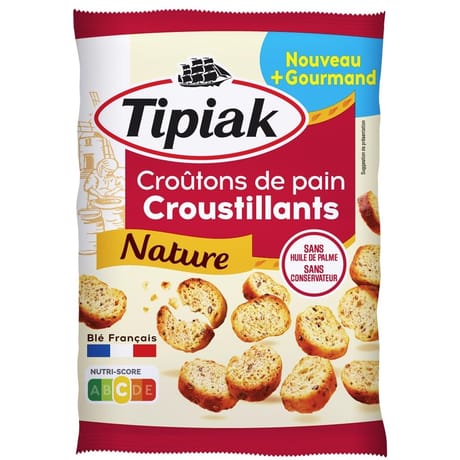 Tipiak croûton de pain croustillant nature 75g