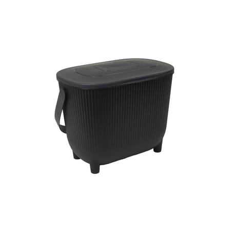 Poubelle a compost 10l avec filtre 31.5x21.7x25cm noir anthacite