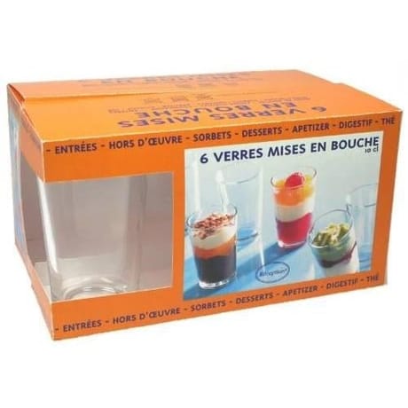 Mise en bouche 10cl x 6 verre